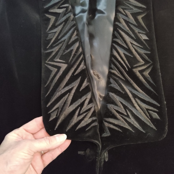 Escada Vintage 80s Velvet Blazer - Sz 38 - Picture 11 of 13